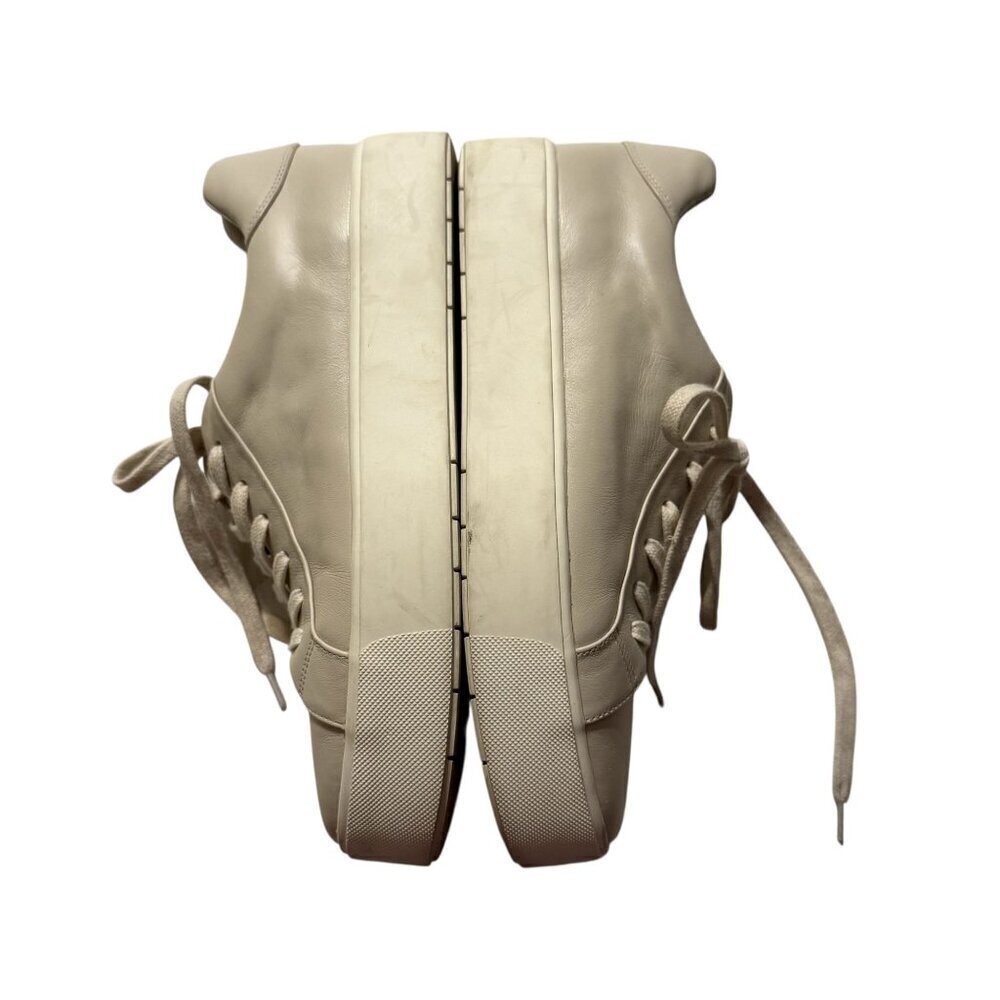 Vince Womens Cream/Ivory benefield Leather Platform Sneakers Size 9 - Picture 8 of 10